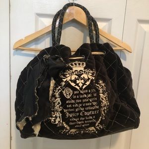Juicy Couture Velour Handbag - Brown